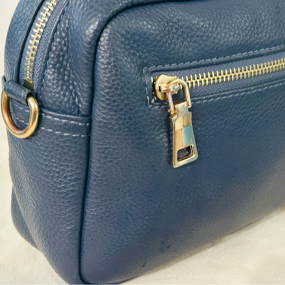 Pom Pom London SLATE CITY Style Leather Bag with 2 PPL Straps - Picture 10 of 11